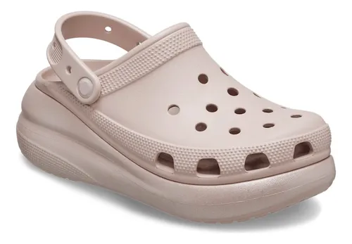 Cross Crush Shimmer Clog Pink Shiny Shoes #208591