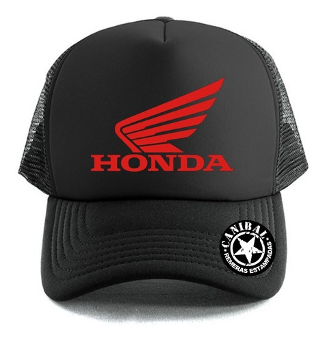 Gorras Trucker Honda Logo Rojo Remeras Estampadas Canibal