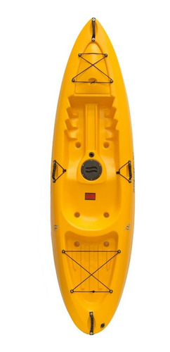 Kayak Sit On Top Kai Combo 1 Respaldo Rigido Y Posa Cañas Color Amarillo