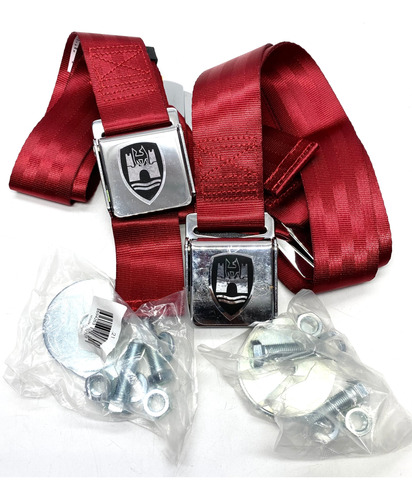 Cinturones De Seguridad M/v Para Vocho Color Rojo 1954-1974