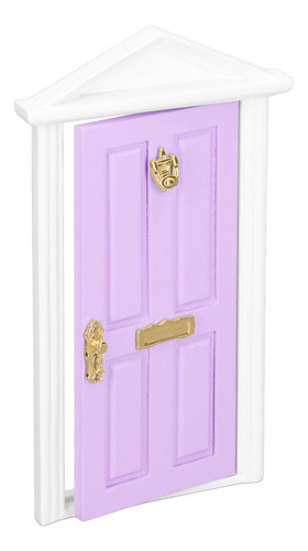 Mini Puerta De Madera Con Forma De Hada, Tamaño 1:12 En Form
