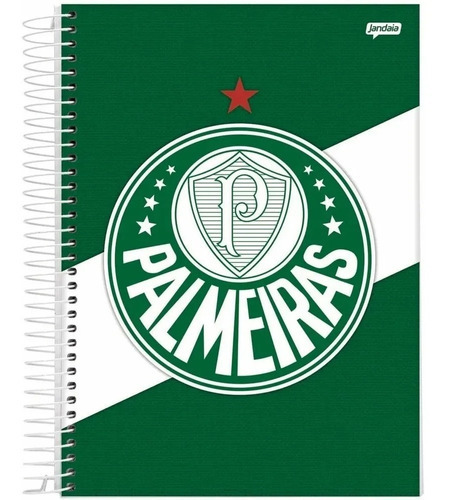 Kit C/ 2 Cadernos Universitário 10 Matérias Palmeiras