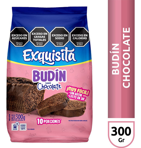 Budin De Chocolate Exquisita X 300gr