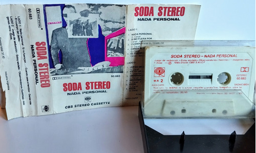 Cassette Original Soda Stereo Nada Personal 1985 Coleccion