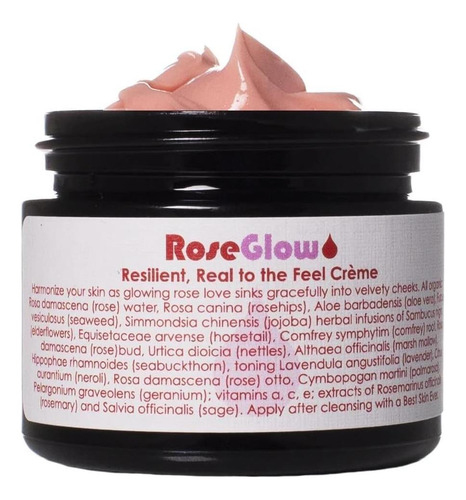 Creme Facial Rosa Glow Libaciones Vivos - Beleza Natural