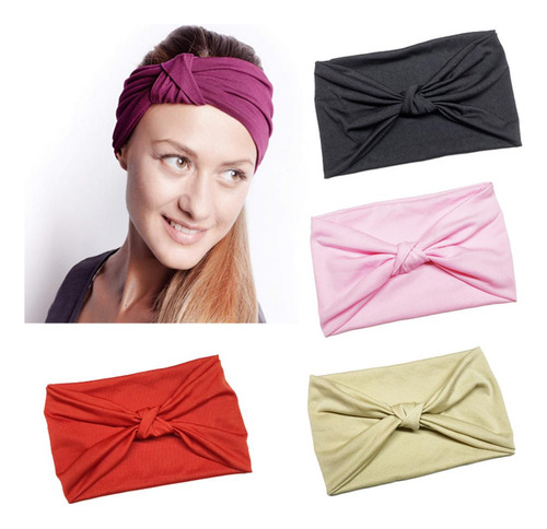 5 Diademas Elásticas Anchas Para Mujer Para Deportes