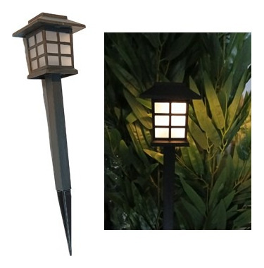 Estaca Led Solar Cuadrada 1w Para Exterior Jardin Hogar