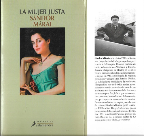 La Mujer Justa De Sándor Márai - Salamandra