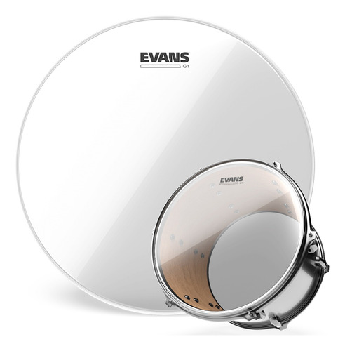 Parche Para Tom De Bateria Evans 16 G1 Clear Capa Simple