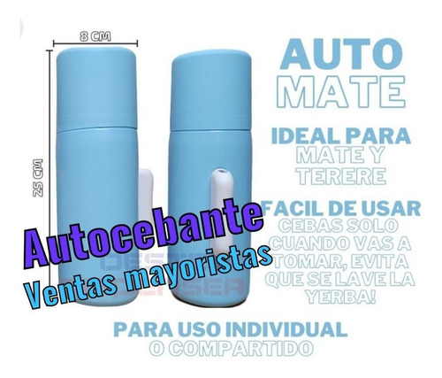 Imagen 3 de 6 de Termo Autocebante Mate Automático Bombilla