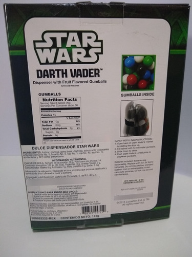 Darth Vader Starwars Dispensador De Dulces Con Sonido (Usado)