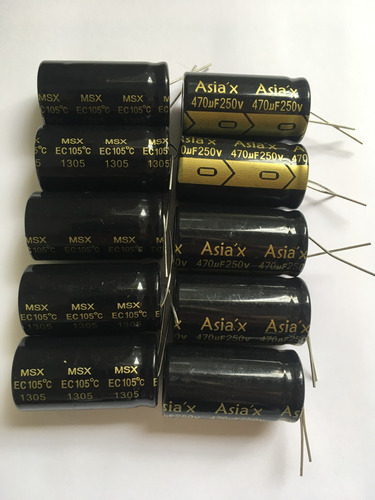 Capacitor Eletrolítico 470uf X 250v 105° (kit Com 10 Peças)