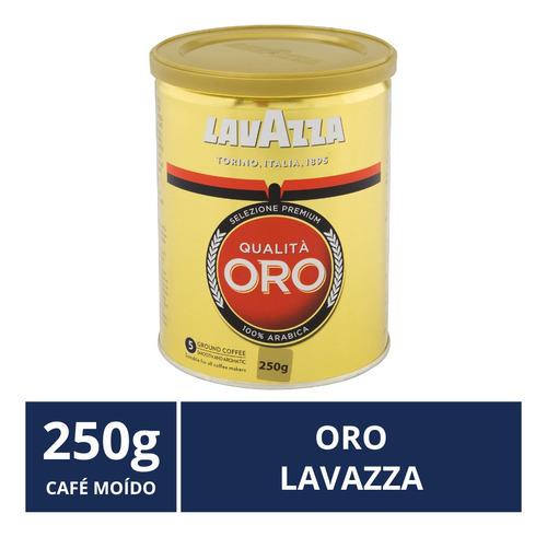 Café Moído, Lavazza, Oro, Lata De 250g