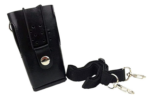 2x Estuche De Transporte De Material Cuero Duro Correa De