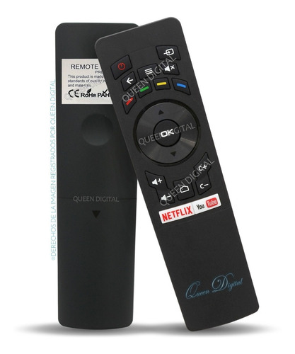 Imagen 4 de 10 de Control Remoto Para Smart Tv Noblex Dj43x5000 Dj32x5100 Dj50