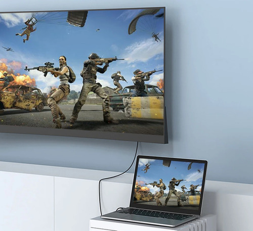 Imagem 2 de 4 de Cabo Usb Tipo C Thunderbolt 3 X Hdmi 4k 120hz