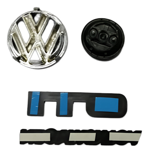 Juego Emblemas Vw Golf Gti A2 89-92 Cromados Mk2