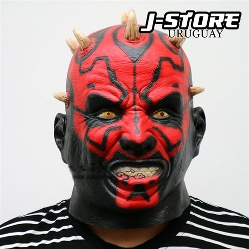 Mascara Latex Darth Maul Star Wars - Cosplay - Halloween