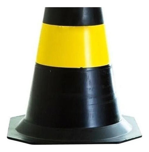 Kit 2 Cone Sinalização Rígido Plt 50cm De Trânsito