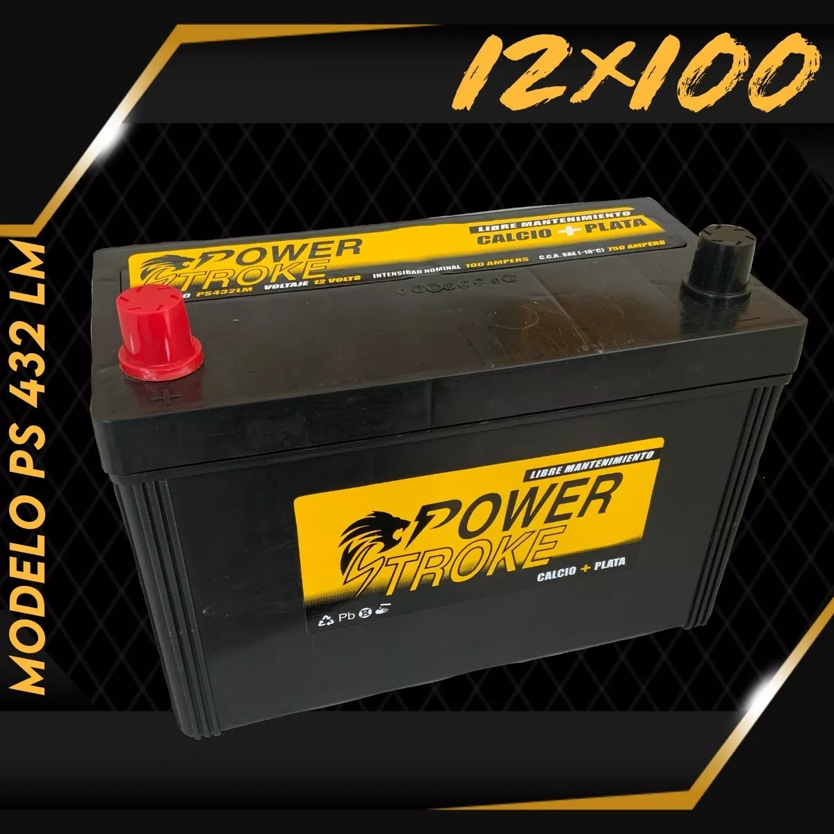 Bateria Power Stroke 12x100 Lm - Libre Mantenimiento