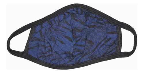 Tapabocas Top Diseños Variados Azul Y Negro