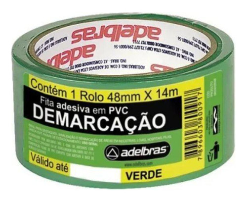 Fita Demarcadora De Solo Verde Adelbras