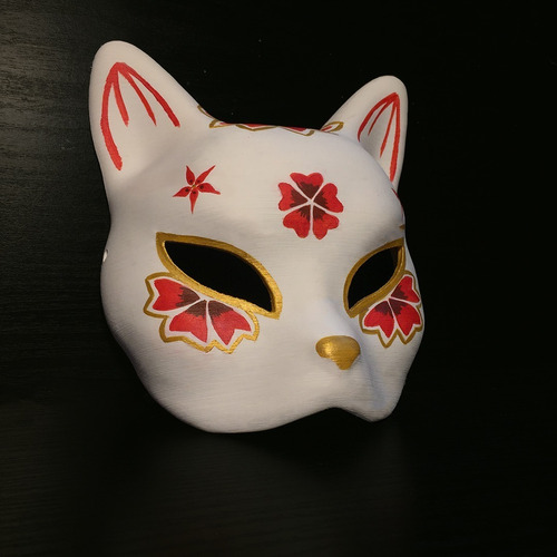 Máscara Kitsune / Máscara De Zorro Japonés