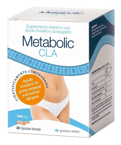 Metabolic Cla Adelgazante Corporal Reduce Grasa 28 Capsulas