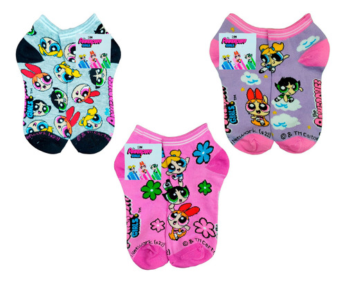 Tin Calcetín Tobillero Chicas Super Poderosa Algodón 6 Pares