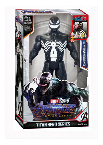 Figura De Acción Venom 30 Cm Con Luz Y Sonido Articulado V1