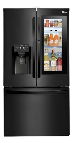 Geladeira Smart LG Inverter French Door Instaview Door-in-do Cor Black Inox
