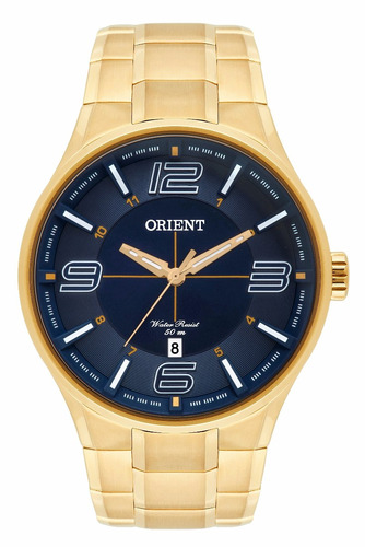 Relógio Orient Masculino Mgss1136 D2kx Azul Dourado