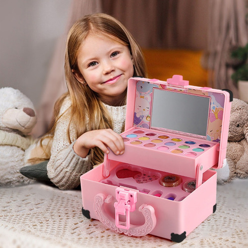Kit De Maquiagem Infantil E Itens De Beleza Para Crianças