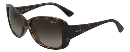 Óculos Solar Vogue Vo2843s W656/13 Marrom Havana 56 Vo 2843 Desenho Retangular