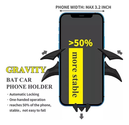 Suporte Giratório Para Celular Batman Gravity 3.ss1best