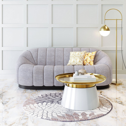 Sofa Terrence Gris Këssa Muebles