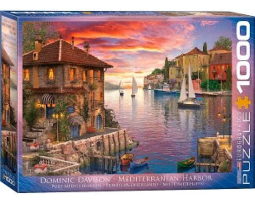 Puzzle 1000 Pzas Mediterranean Harbor - Eurographics 