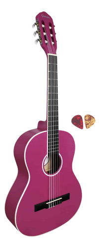 Violão Giannini 3/4 Rosa Nylon N6 Pks Pink Satin