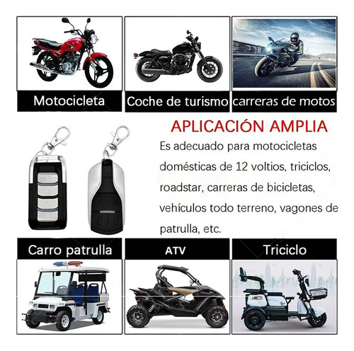 Alarma Antirrobo Moto Encendido Con Distancia Control Remoto