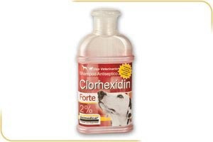 Shampoo Clorhexidin Forte Para Caninos Y Felinos 200 Ml