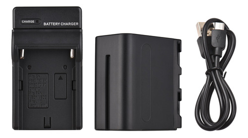 Imagen 1 de 6 de Kit De Batería Y Cargador Para Cámara Np-f960/ Np-f970 1pc 7