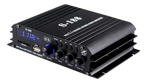 Amplificador De Potência 40wx2 Audio Sub Bass Amp Fonte De A