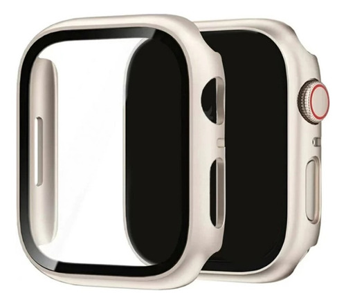 Capa Com Vidro Integrado Para Apple Watch 41mm - Starlight