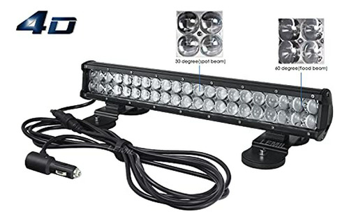 Barras De Luz - Lemil Led Light Bar 4d 126w Led Magnetic Wor