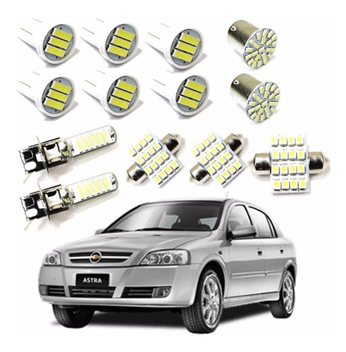 Kit Lâmpada Super Led Gm Hatch Sedan Astra 2006 2007 2008