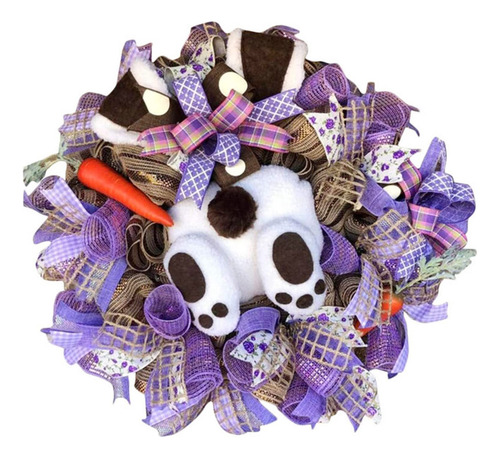 Corona De Pascua For Puerta Delantera De Conejo De Pascua