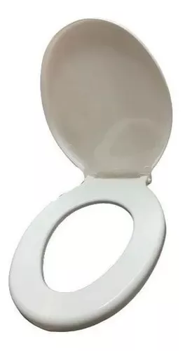 Asiento WC Redondo Plástico Blanco
