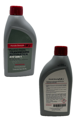 14 Pack Aceite De Trans Aut Atf Dw1 Honda Genuino