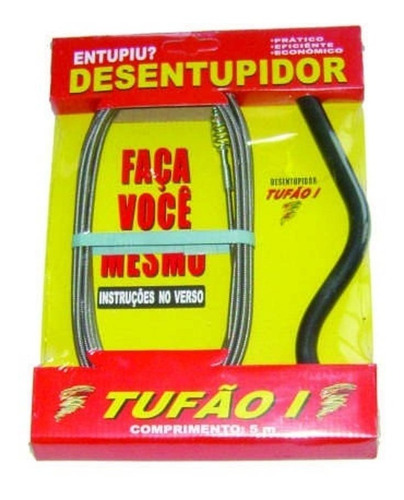 Tufão Desentupidor 5 Metros Em Aço