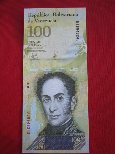 Venezuela 100000 Bolívares 13 Diciembre 2017